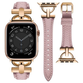 Kožený řemínek k hodinkám wutwuk kompatibilní s Apple Watch…