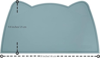 OHMO podložka pod misku pre malé psy a mačky, 46x25 cm, podložka pod misku pre mačky, protišmyková