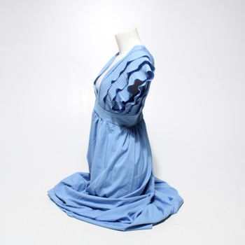 Dámské dlouhé šaty modré elegantní 