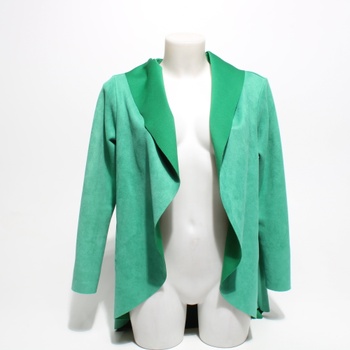 Dámske zelené sako z polyesteru