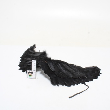 Čierne anjelské krídla YeahBoom s čelenkou