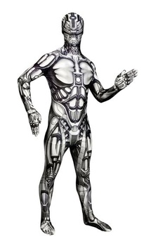Kostým robota Morphsuits pro dospělé, monstrózní maškarní šaty, Halloween a karneval - L