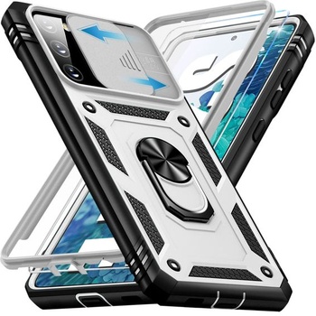 Pouzdro na mobilní telefon pro Samsung Galaxy S20 FE Pouzdro s ochranným tvrzeným sklem, ochranné