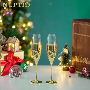 Svadobné poháre na sekt Nuptio 2 ks