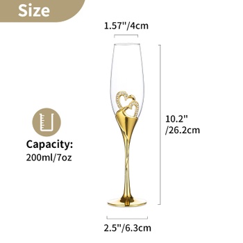 Svadobné poháre na sekt Nuptio 2 ks