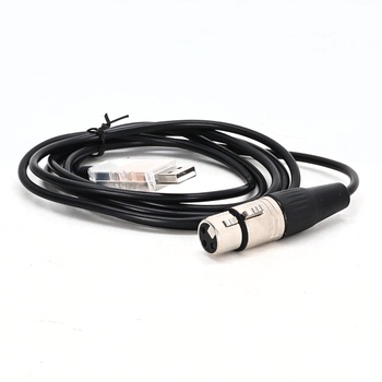 Kabel XLR na USB-A Usangreen černá 1,8m