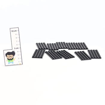 Černé lego destičky Lego 3035-Black-10 