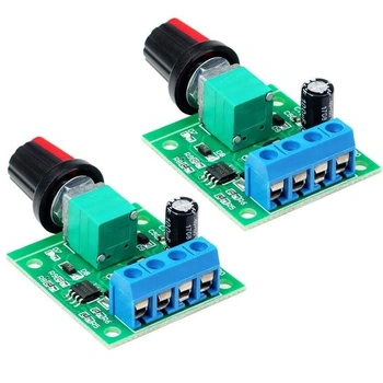 Gebildet 2ks PWM nízkonapäťový regulátor otáčok motora DC 1,8V 3V 5V 6V 12V 2A 1803B 1803BK