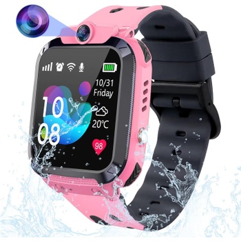 Chytré hodinky Elejafe růžové s GPS