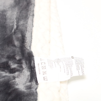 Hebká deka Ratel černobílá 150 x 200cm
