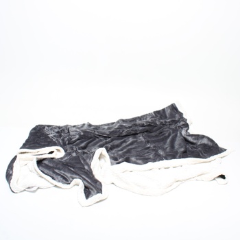 Hebká deka Ratel černobílá 150 x 200cm