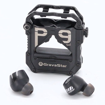 Bezdrátová sluchátka černá GravaStar P9