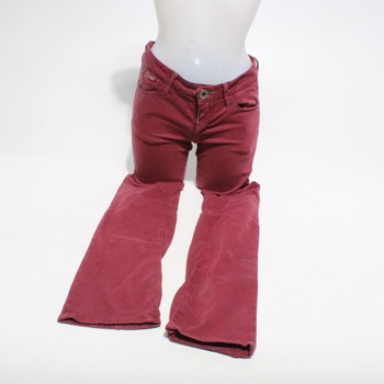 Kalhoty Guess Jeans W93088 vínové vel. 26