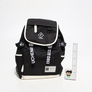 Školní batoh FRONET FNBP01 černo-bílý