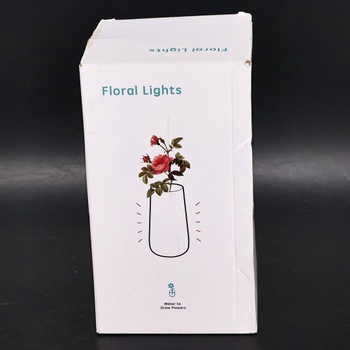 Stolní lampa 2v1 s vázou na květiny bílá