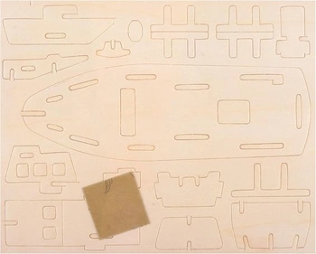 Georgie Porgy 3D Wooden Puzzle záchranný čln Model drevenej stavebnice Detská hračka (jp294