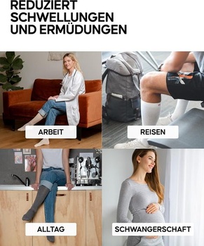 Kompresné pančuchy z organickej bavlny DANISH ENDURANCE, 14-18 mmHg, unisex, pre ženy a mužov, 1 alebo