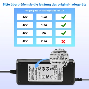 Napájecí adaptér Xahpower 42V 2A E