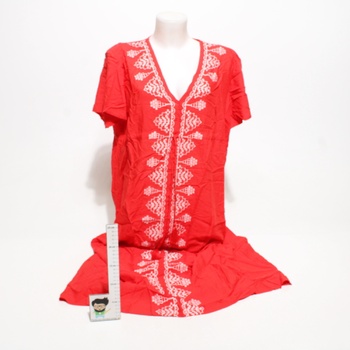 Dámské letní šaty Bsubseach barva červená