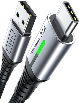 Kabel INIU USB-USB C, [2m] QC 3.0 a 3.1A rychle nabíjecí…