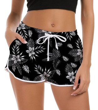 Fanient Dámské Junior Girls Havajské horké kalhoty Šortky Plavky 3D tisk Plavky v havajském stylu