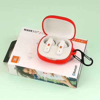 Puzdro GIOPUEY pre JBL Wave 300TWS, priehľadné TPU nárazuvzdorné ochranné puzdro, ultra tenké, bez