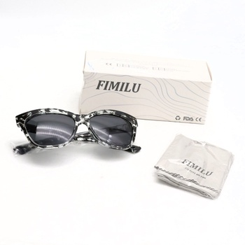 Slnečné okuliare Fimilu čierno biele