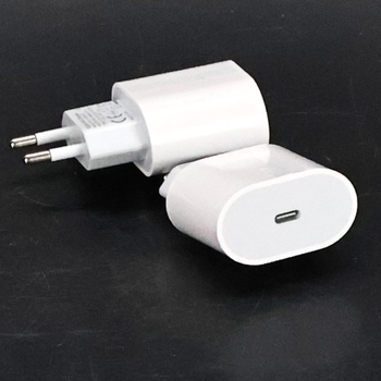 Nabíjecí adaptér 2 kusy bílé s USB - C