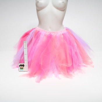 Růžová mini sukně z tylu FEOYA 