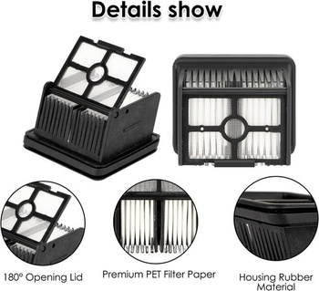 (5 kusov) HEPA filter kompatibilný pre Dreame H12 Pro/ H13 Pro/ H12DUAL/ M12, sada filtrov pre mokré a