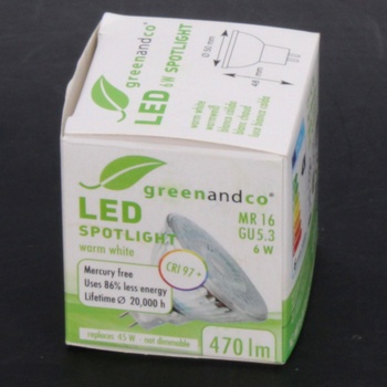 Balení LED žárovek Greenandco 10 ks