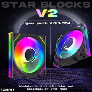 TZMRIT Interstellar-V2 s reverzním průtokem Uni ventilátor černý, POUZE ventilátor v jednom balení,