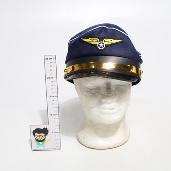 Pilot set kapitánska čiapka s príslušenstvom