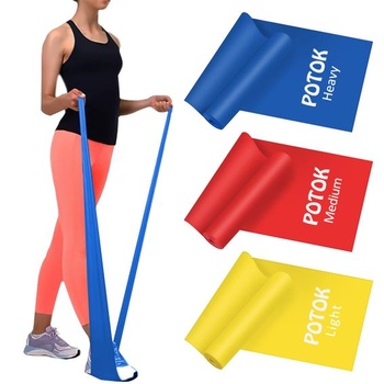 Súprava posilňovacích pásov Potok 3 120 x 15 cm pre fitness, rehabilitáciu, gymnastiku a fyzioterapiu |