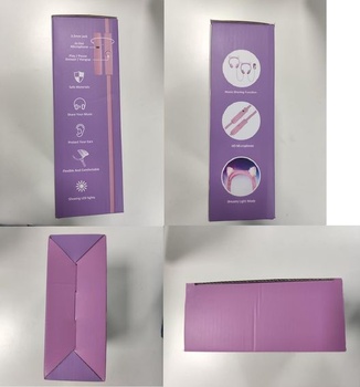 Dievčenské slúchadlá Olyre LED Light Up Cat Ears 85 dB Ochrana sluchu Detské slúchadlá 3,5 mm Jack Ružová