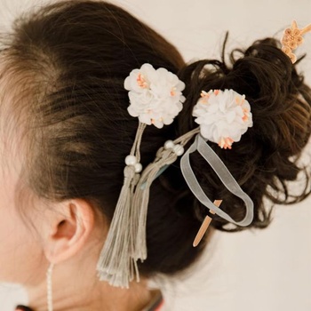 FOMIYES Vlásenka z broskyňového dreva pre dievčatá Japonská vlásenka Vintage spony do vlasov Drevené