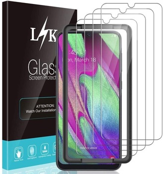 LÏK 4 kusy ochranná fólie pro Samsung Galaxy A40 - A40 ochranná fólie zarovnávací rámeček snadná