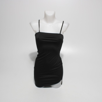 Dámské šaty SOLY HUX, černé, na ramínka