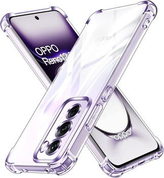 Priehľadné silikónové puzdro ivoler pre Oppo Reno12 Pro 5G / Oppo Reno 12 Pro 5G s nárazuvzdornými