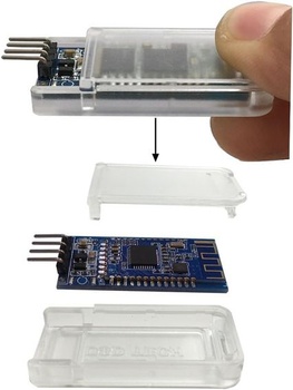 DSD TECH HM-10 Bluetooth 4.0 BLE iBeacon UART modul so 4 PIN základnou doskou pre Arduino UNO R3