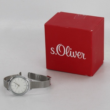 Analagové hodinky s.Oliver dámské stříbrné