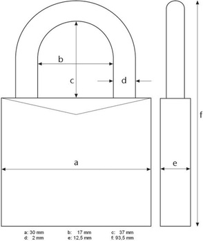ABUS TSA zámek 148TSA/30 - kabelový zámek pro zabezpečení zavazadel s 3místným číselným kódem - pro
