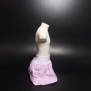 Dětská puntíkatá sukně, růžová - 2 ks