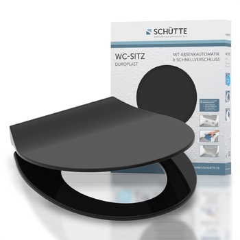 Záchodová doska Schütte Slim Black
