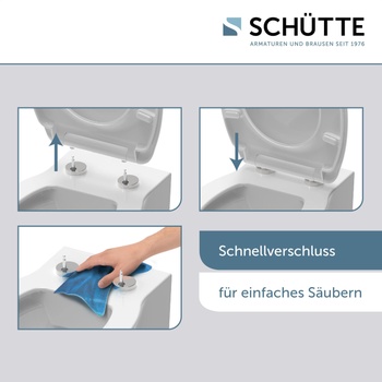 Záchodová doska Schütte Slim Black