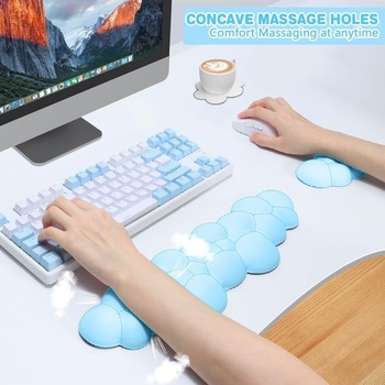 ATTACK SHARK Cloud podložka pod zápěstí pod myš s podložkou, ergonomická klávesnice pro zápěstí,