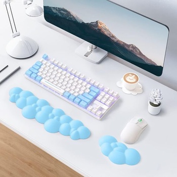 ATTACK SHARK Cloud podložka pod zápästie pod myš s podložkou, ergonomická klávesnica pre zápästie,