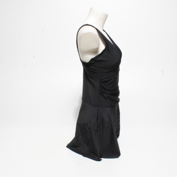 Čierne volánikové šaty Clearlove