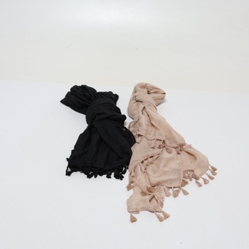 Plážové oblečenie Boao no 2 kusy čierny/hnedý