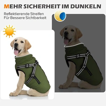 Woiil Dog Coat Zimná bunda pre psa zelená L